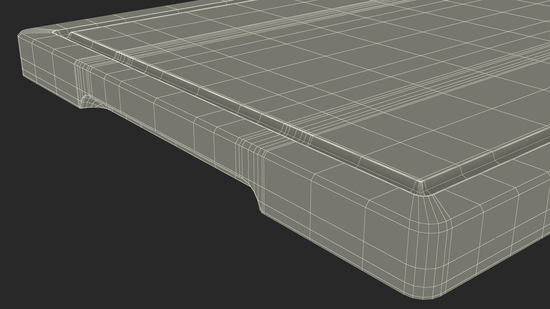 3D Cutting Board Dark Bamboo Large