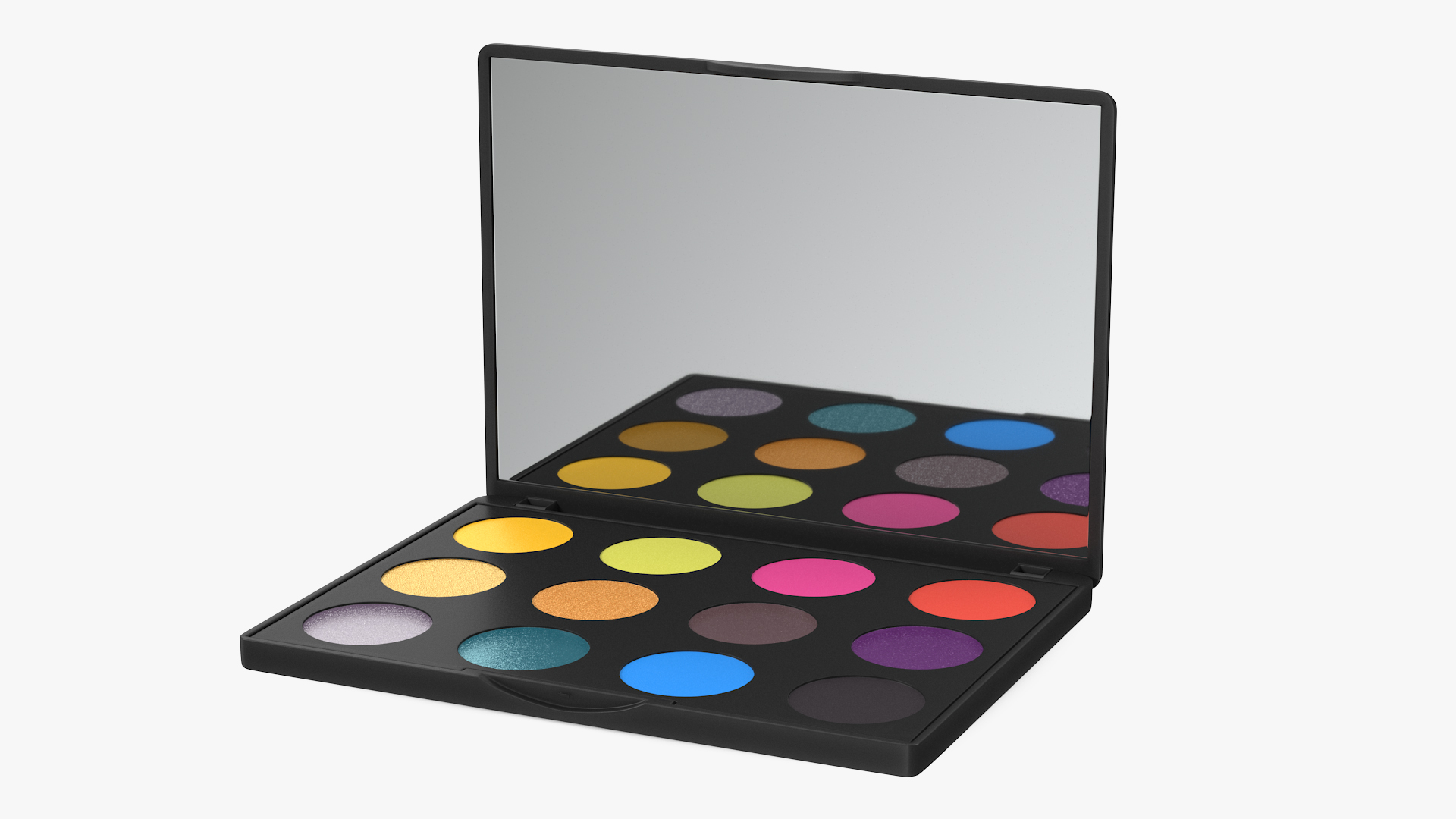 3D Colorful Eyeshadow Palette with Mirror model