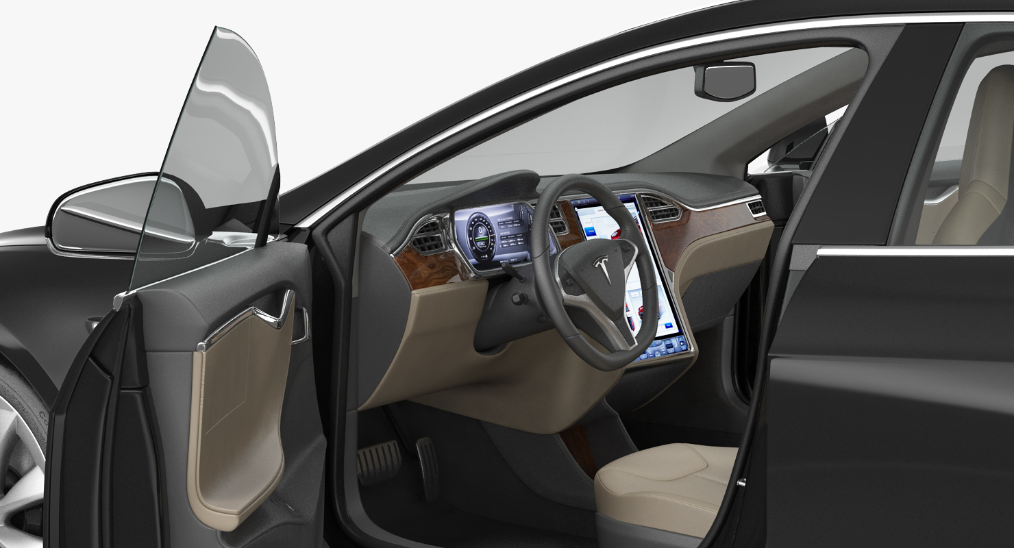 Tesla Model S P100D 2015 3D model