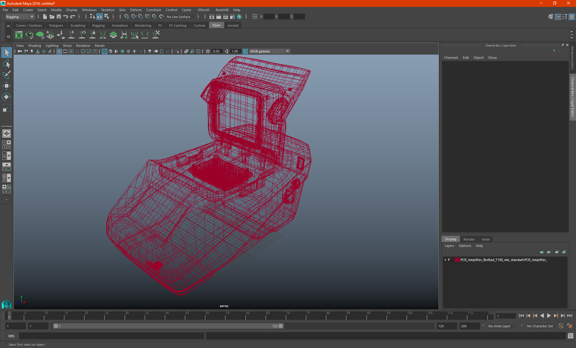 Thermal Cycler BioRad T100 Switched Off 3D model