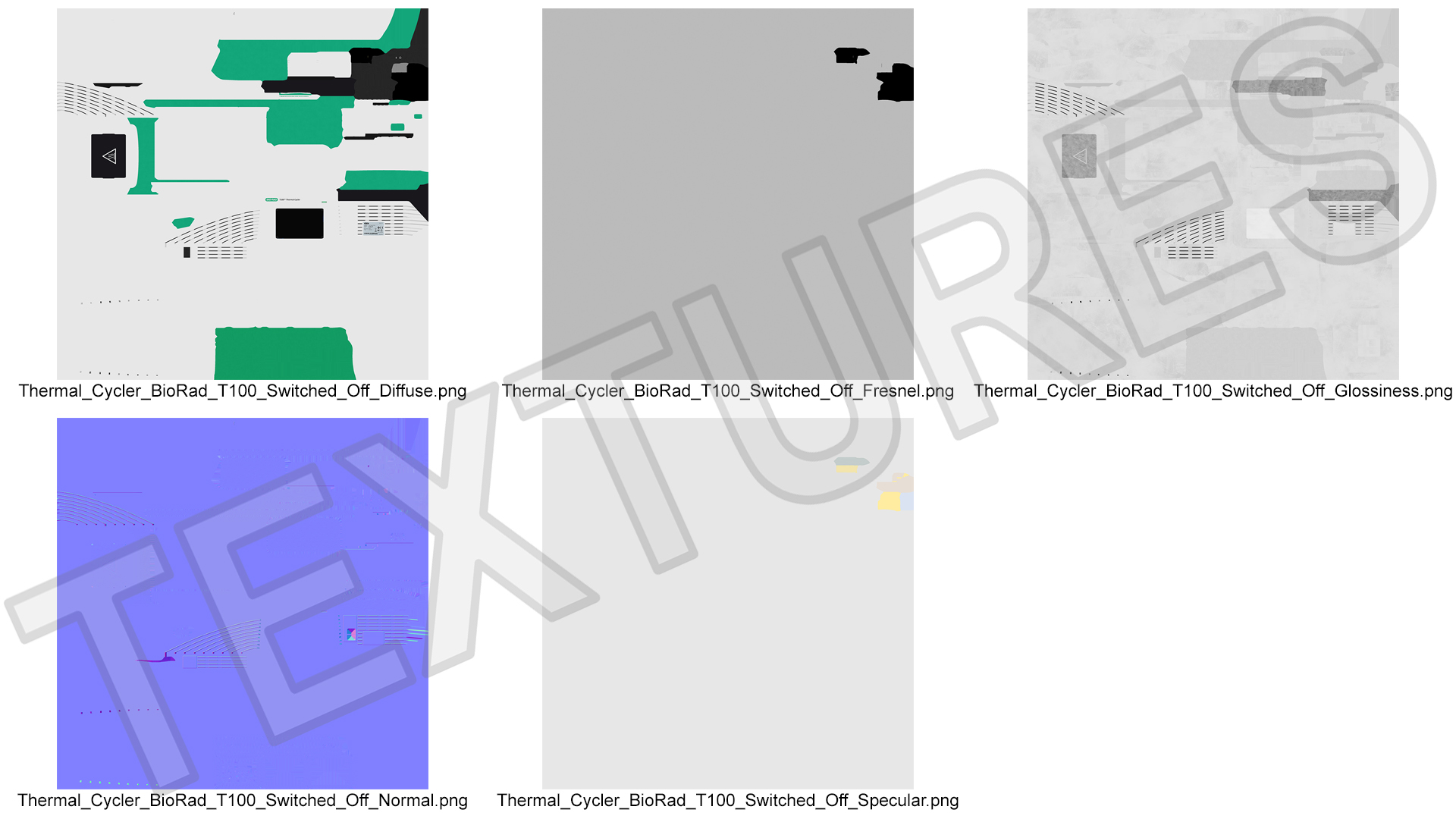 Thermal Cycler BioRad T100 Switched Off 3D model