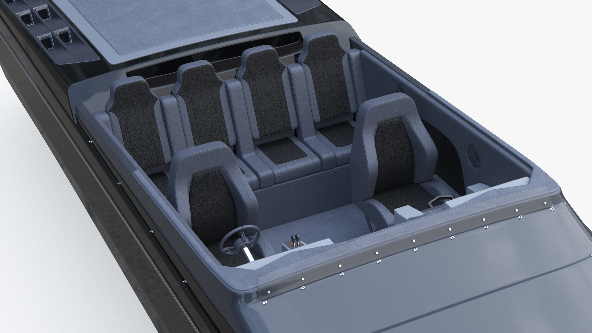 3D model Speedboat Black