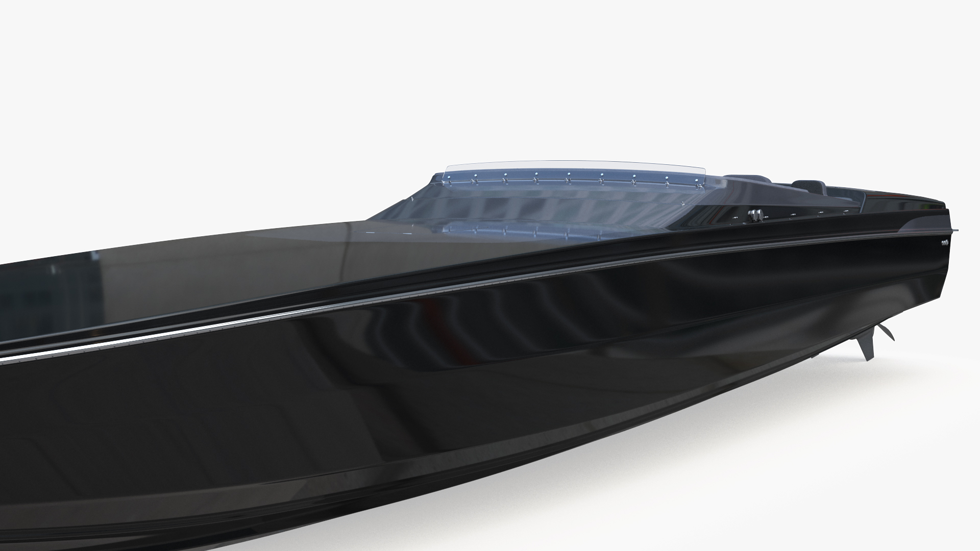 3D model Speedboat Black