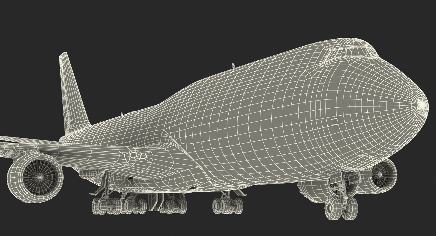 3D Boeing 747 8I Generic Rigged model