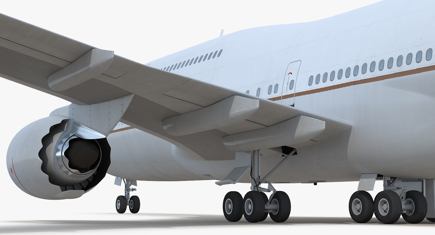 3D Boeing 747 8I Generic Rigged model