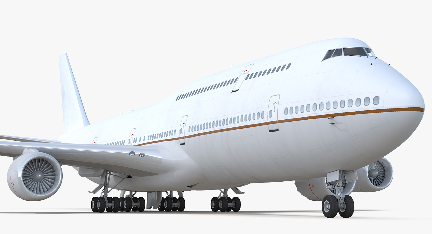 3D Boeing 747 8I Generic Rigged model