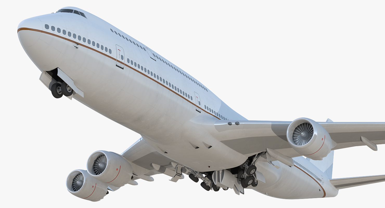 3D Boeing 747 8I Generic Rigged model