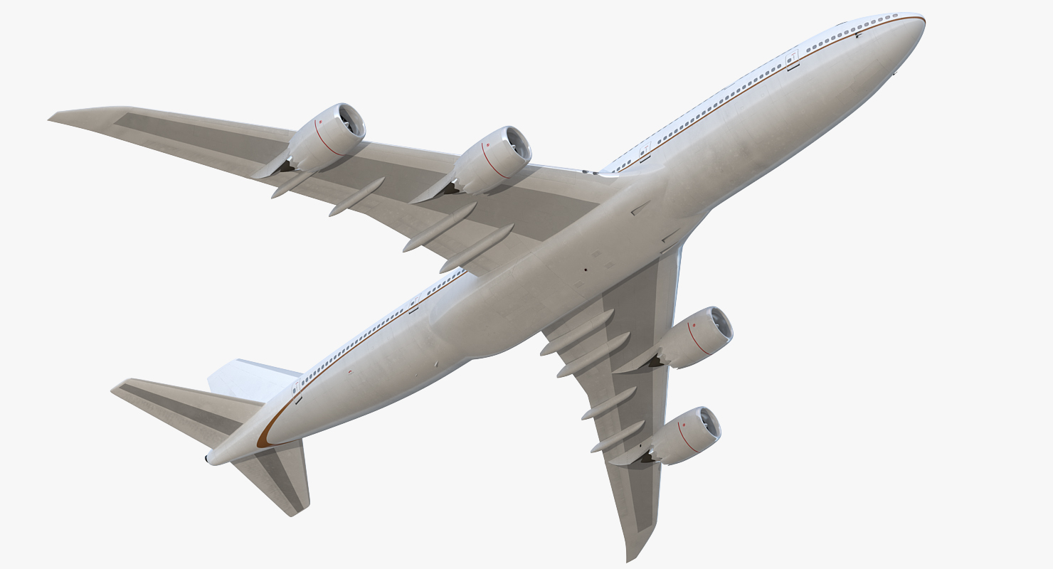 3D Boeing 747 8I Generic Rigged model