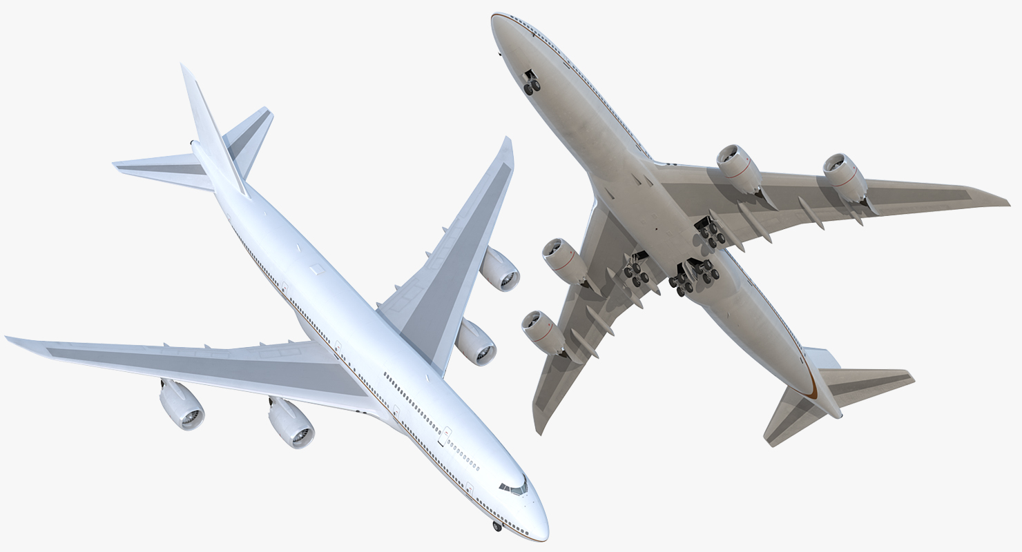 3D Boeing 747 8I Generic Rigged model