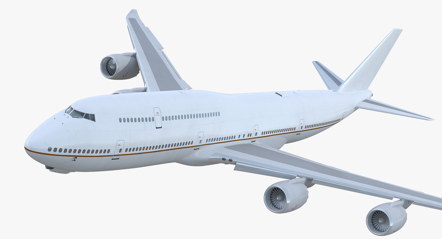 3D Boeing 747 8I Generic Rigged model