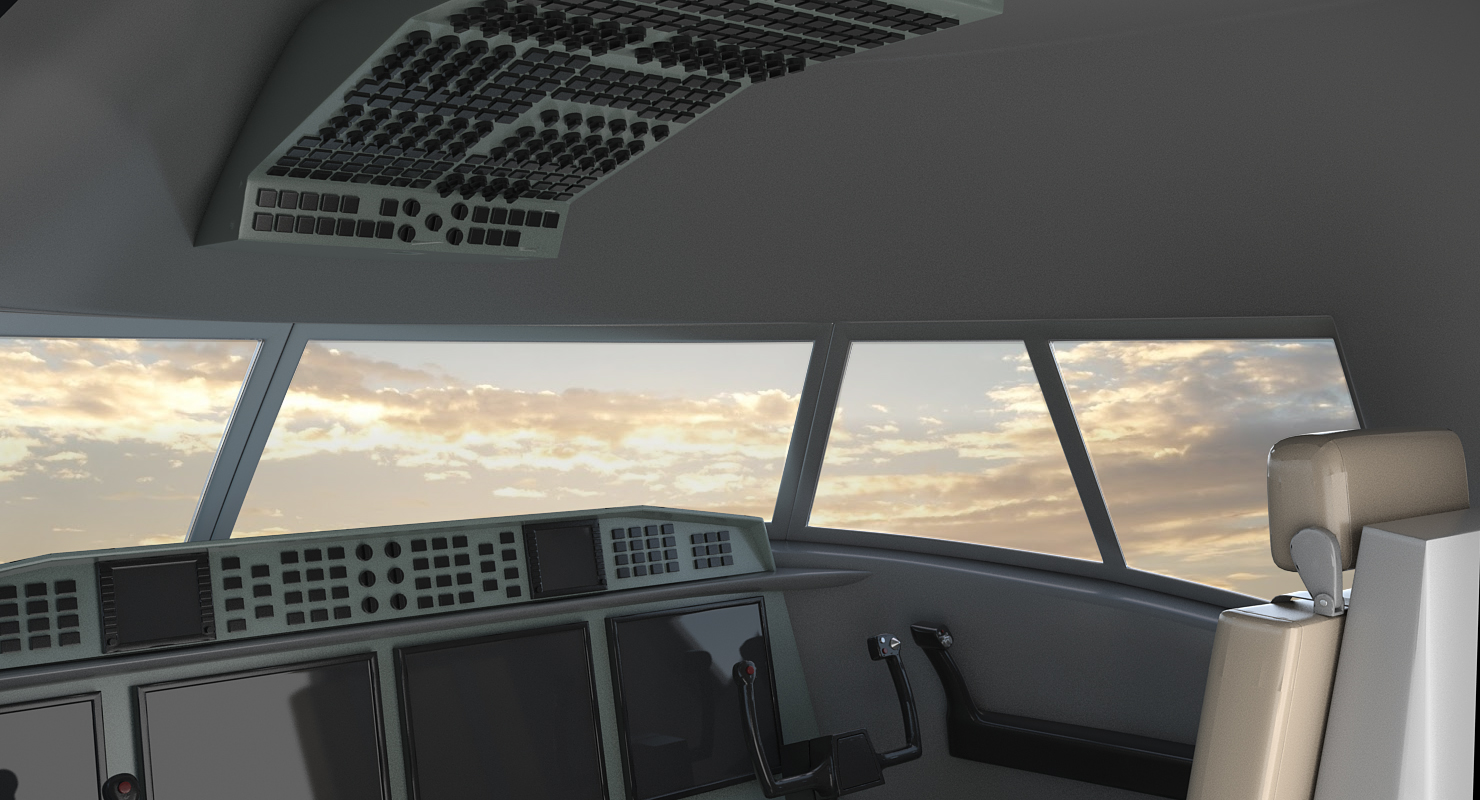 3D Boeing 747 8I Generic Rigged model