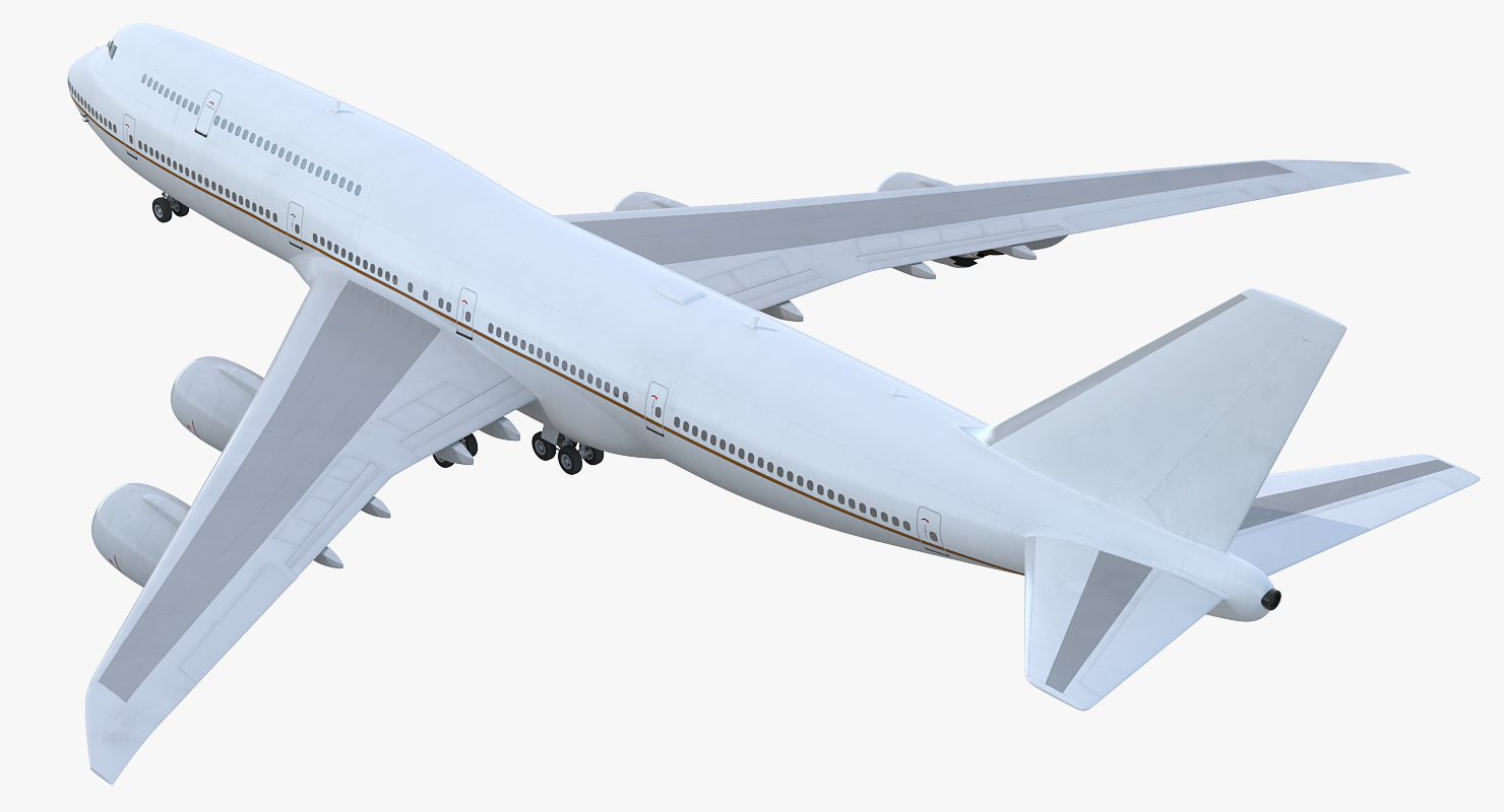 3D Boeing 747 8I Generic Rigged model