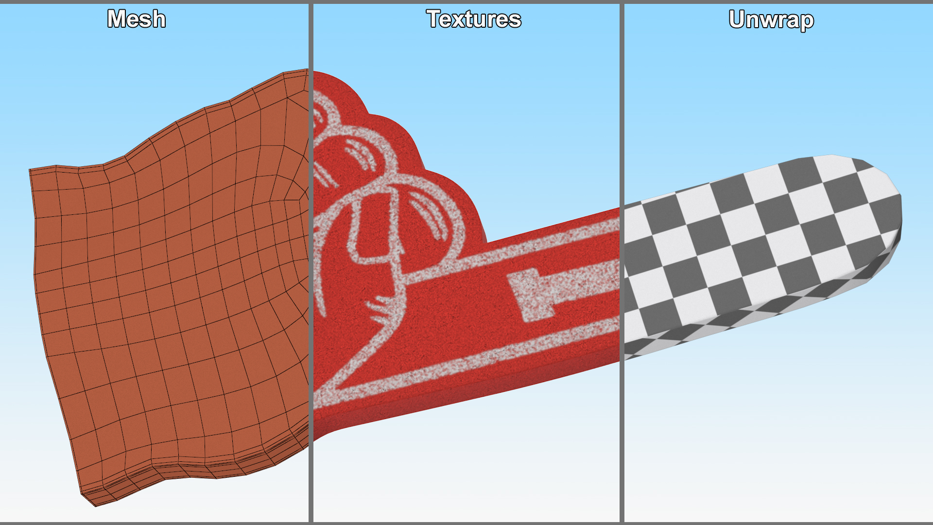 Foam Hand 3D model