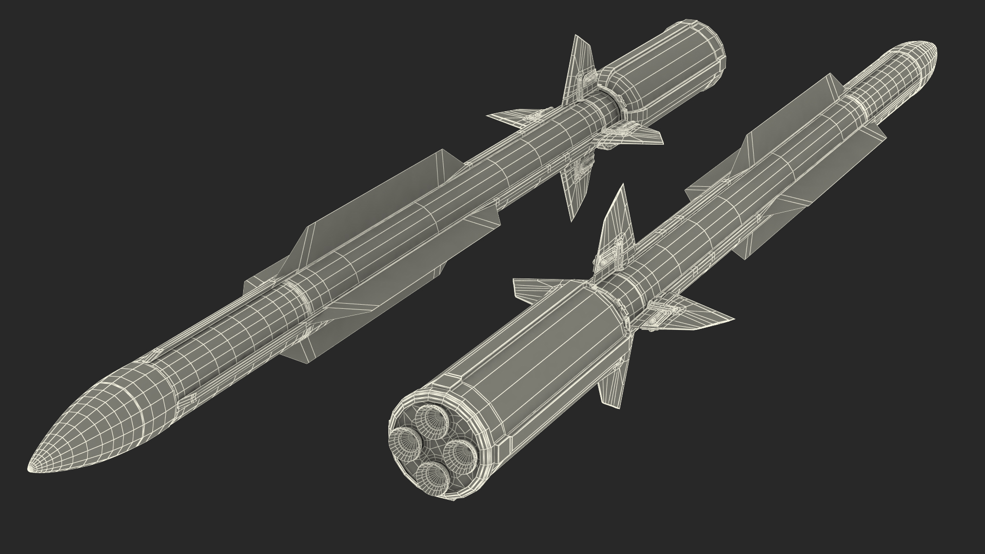 3D RIM 174 Standard Extended Range Active Missile