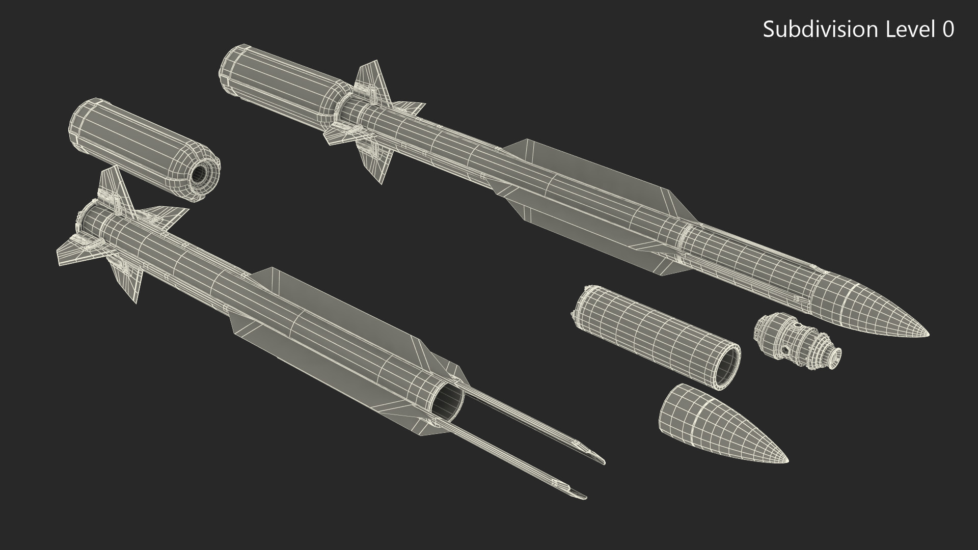 3D RIM 174 Standard Extended Range Active Missile