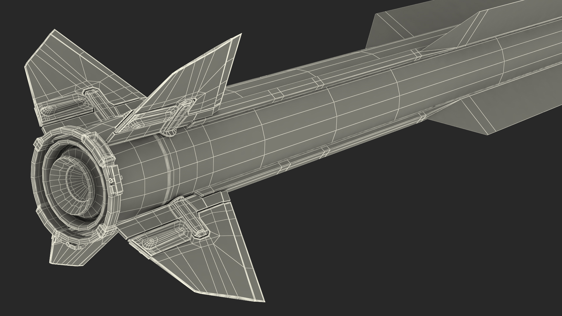 3D RIM 174 Standard Extended Range Active Missile
