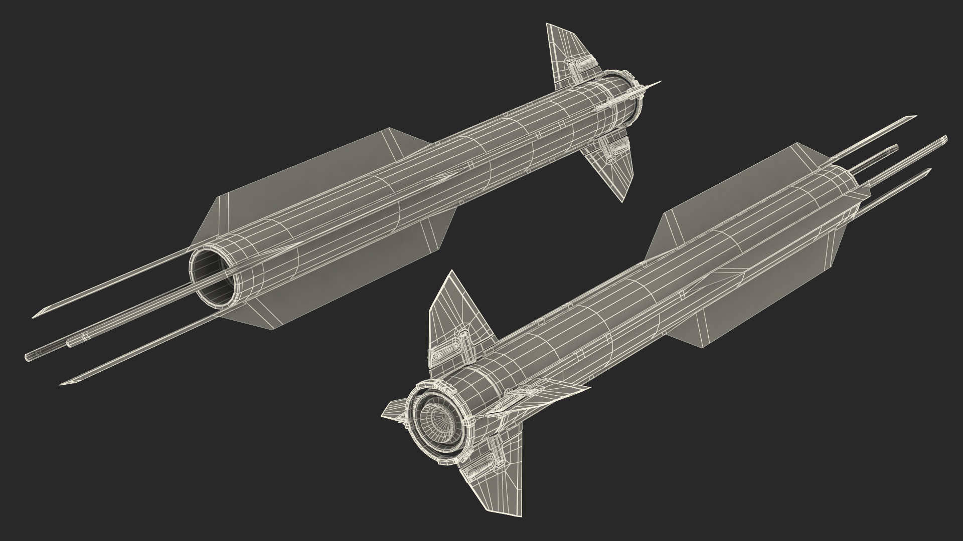 3D RIM 174 Standard Extended Range Active Missile