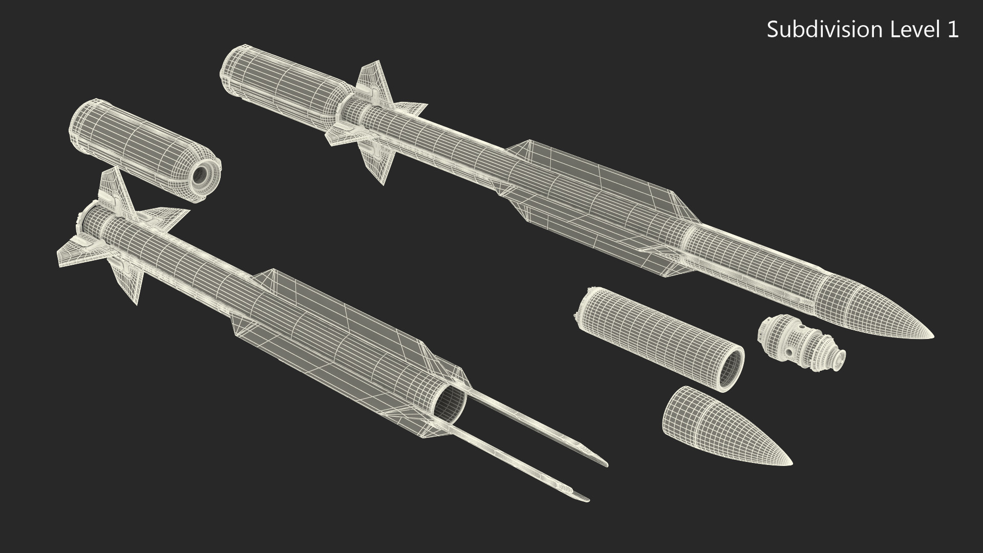 3D RIM 174 Standard Extended Range Active Missile