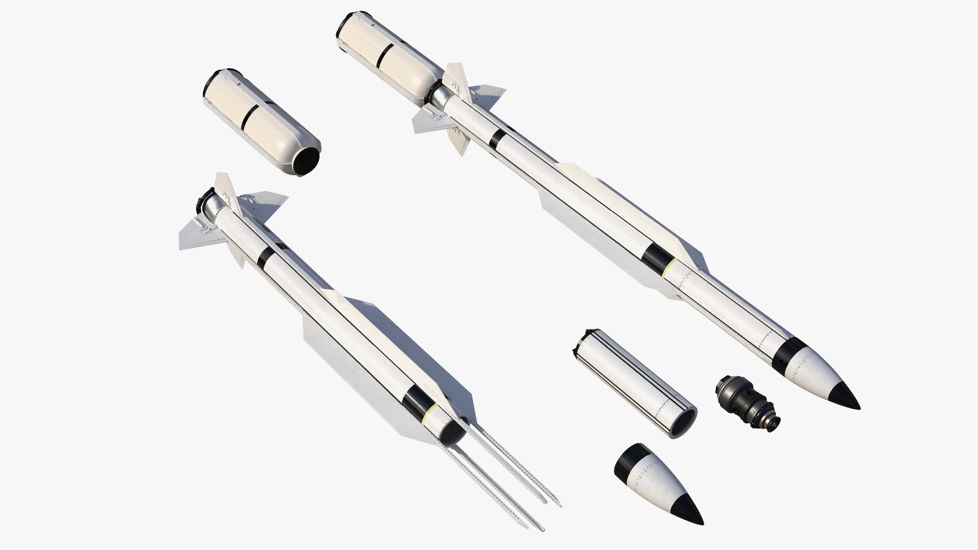 3D RIM 174 Standard Extended Range Active Missile