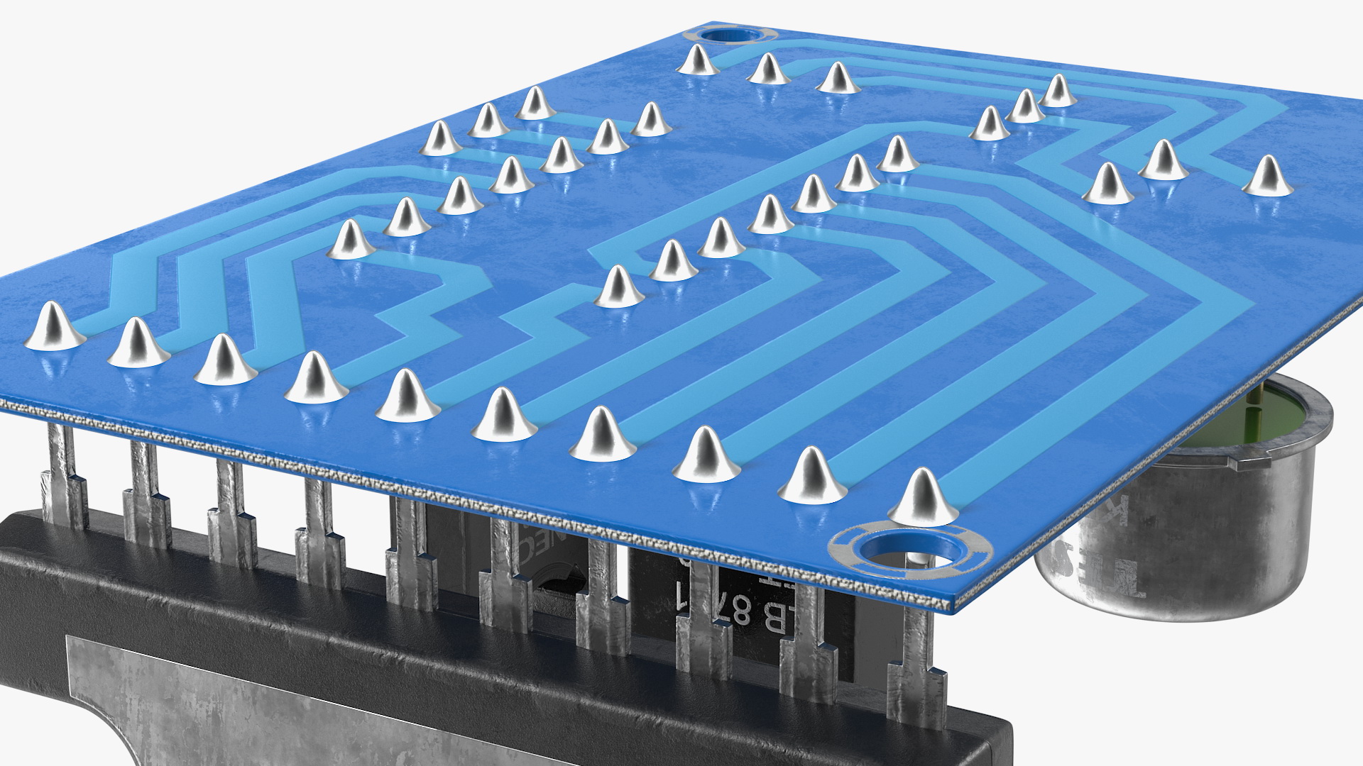 3D Active Electronics Components on Circuit Board