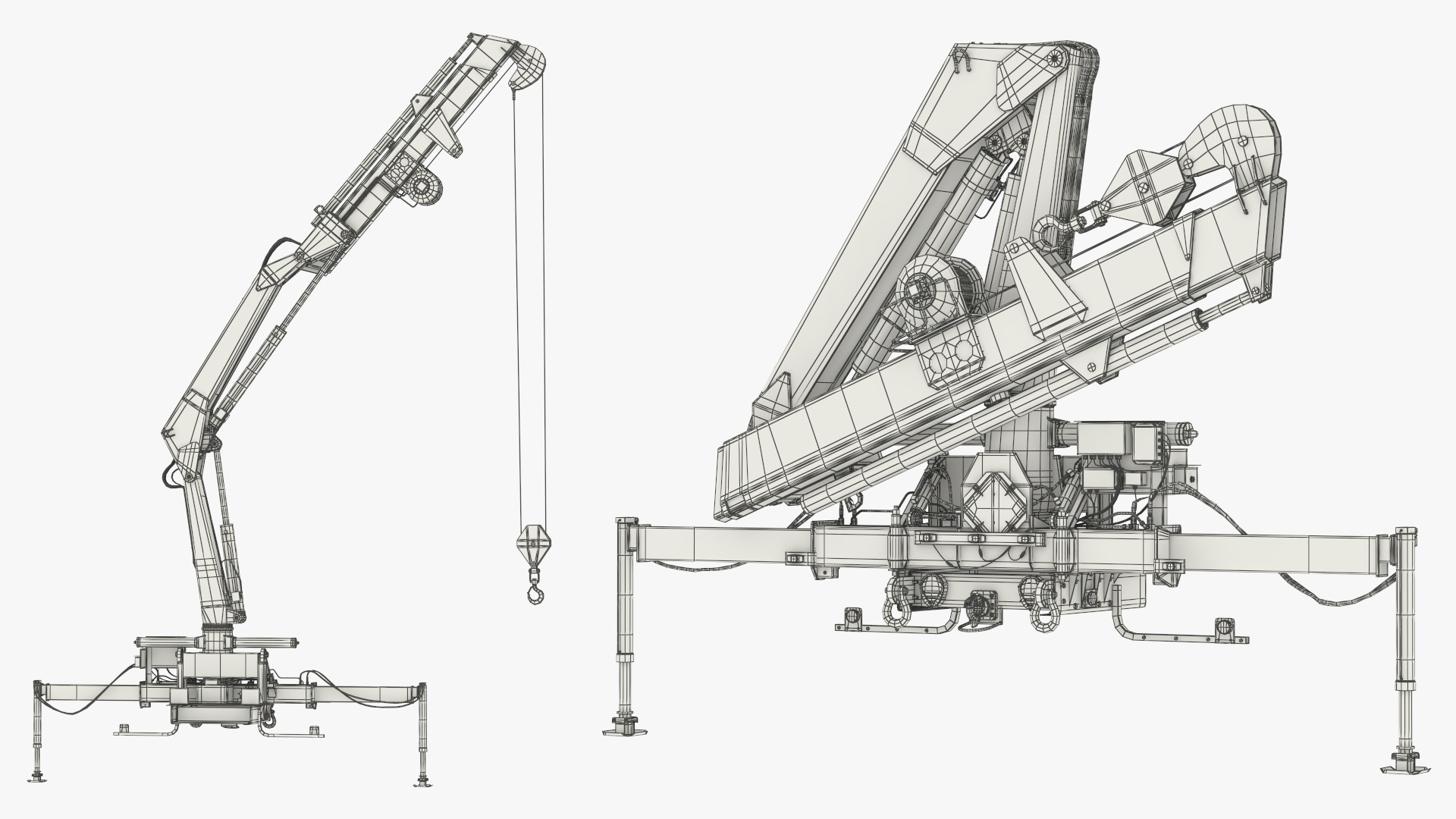 Military Loading Hydraulic Crane System Rigged - view 11
