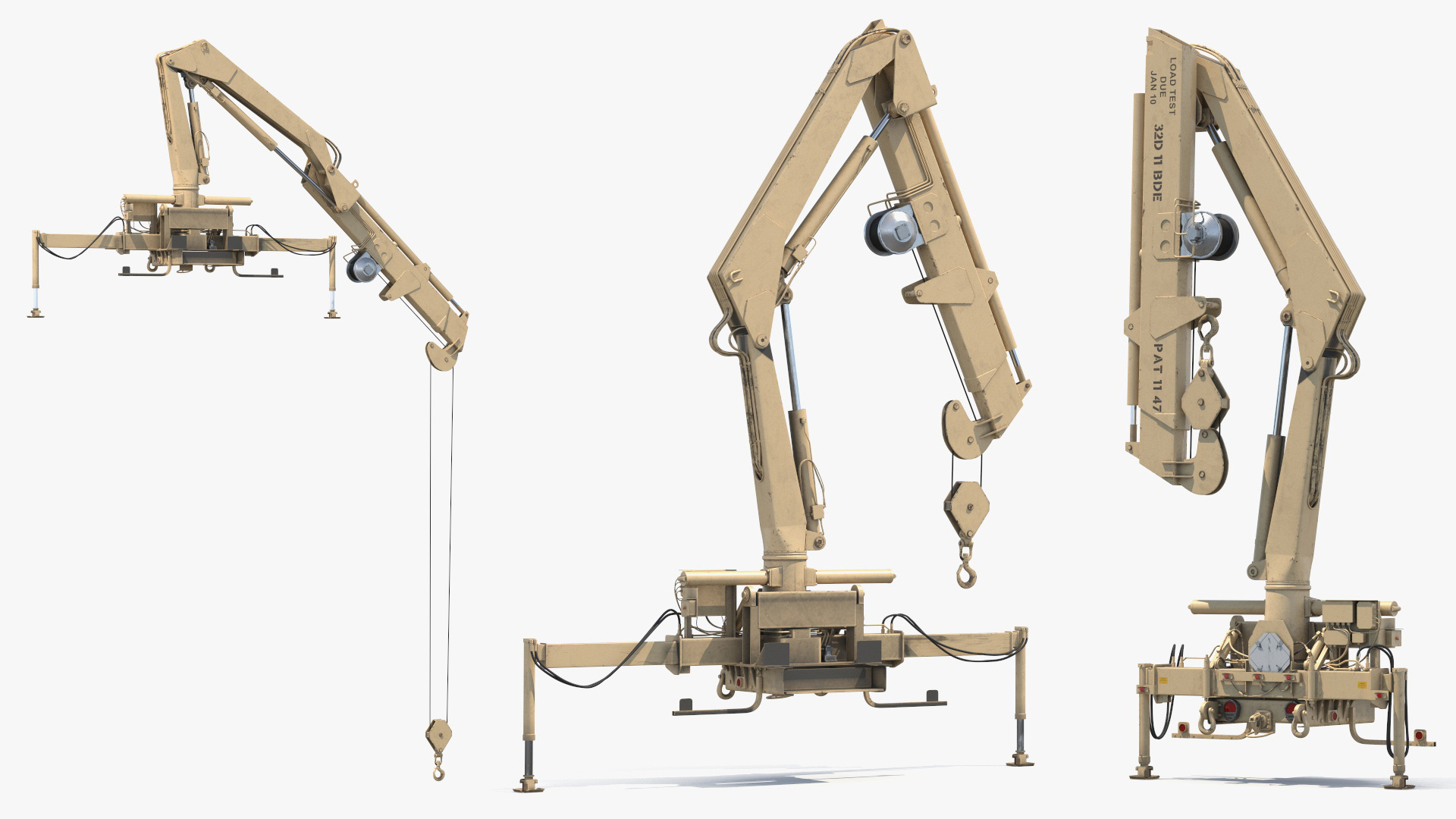 Military Loading Hydraulic Crane System Rigged - view 5
