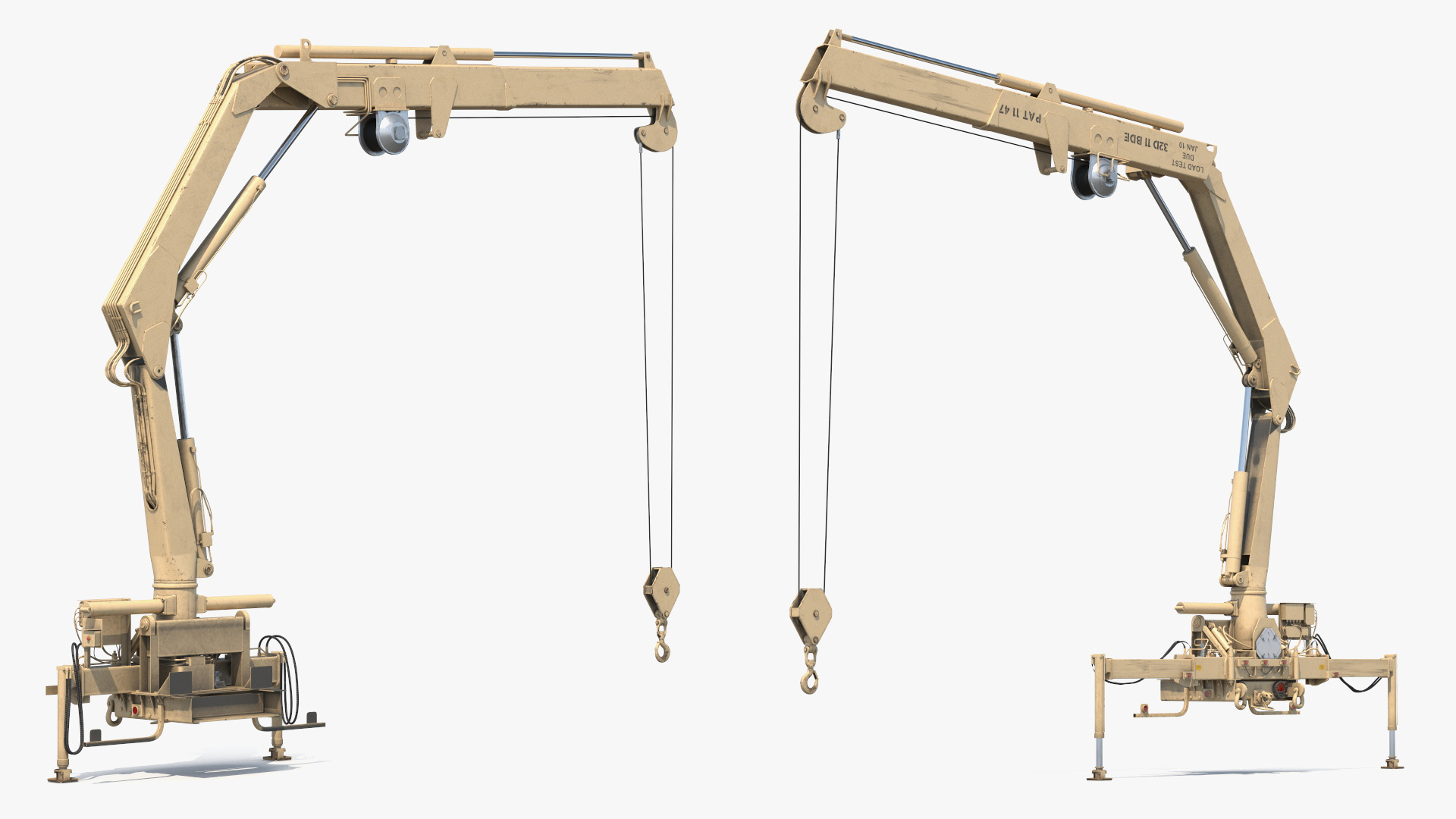 Military Loading Hydraulic Crane System Rigged - view 6