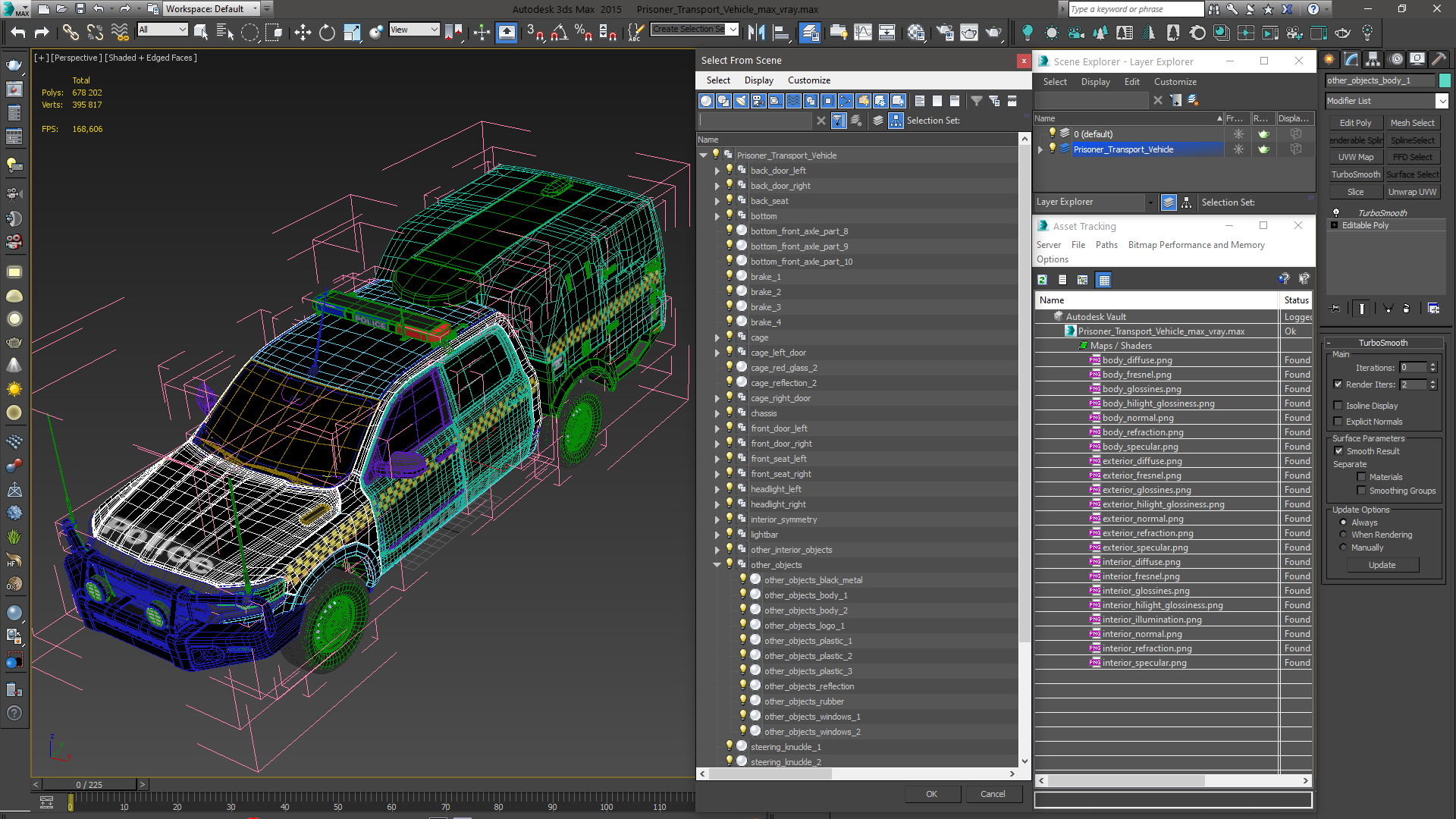 3D Prisoner Transport Vehicle