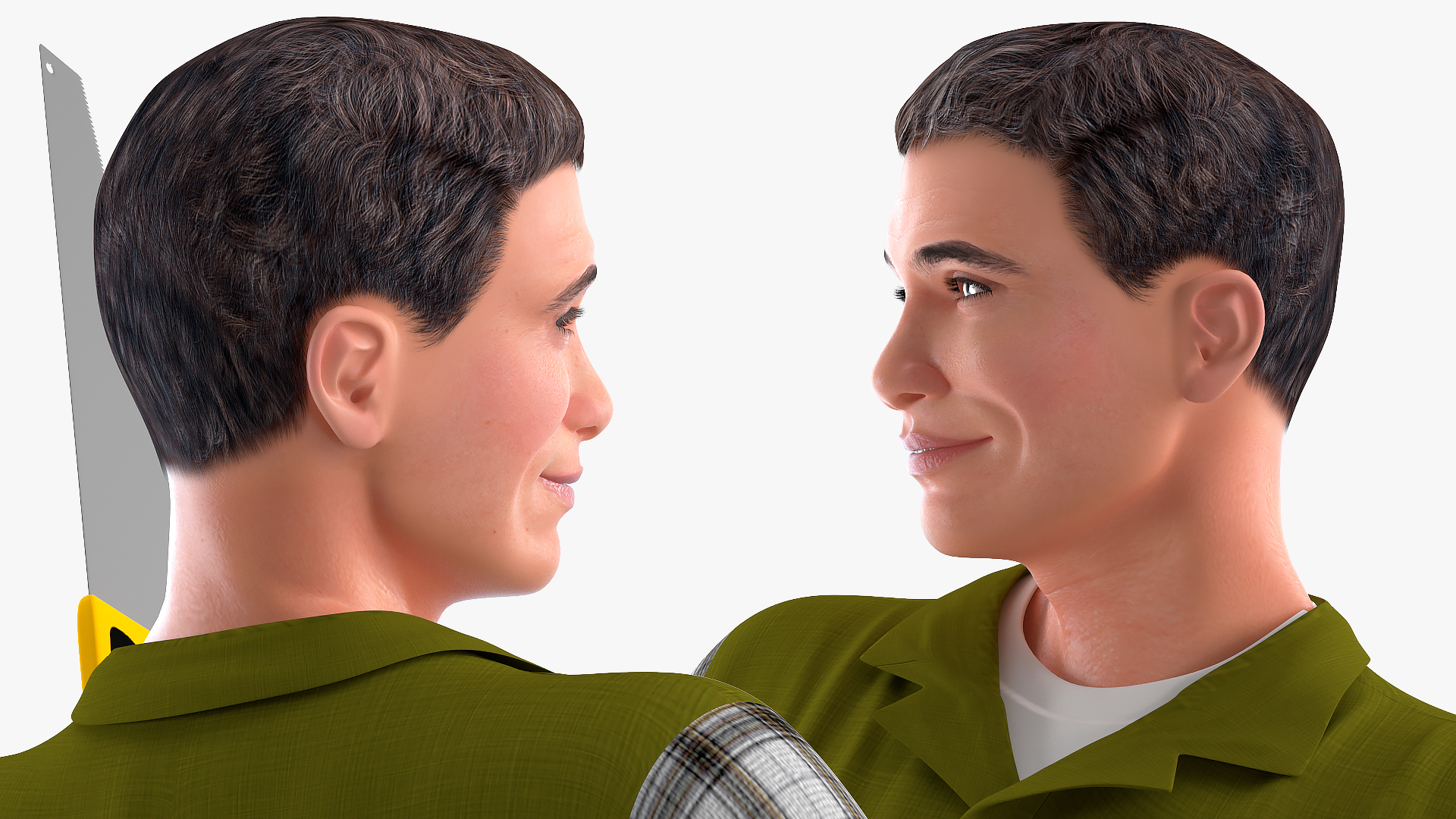 3D Carpenter Standing Pose model