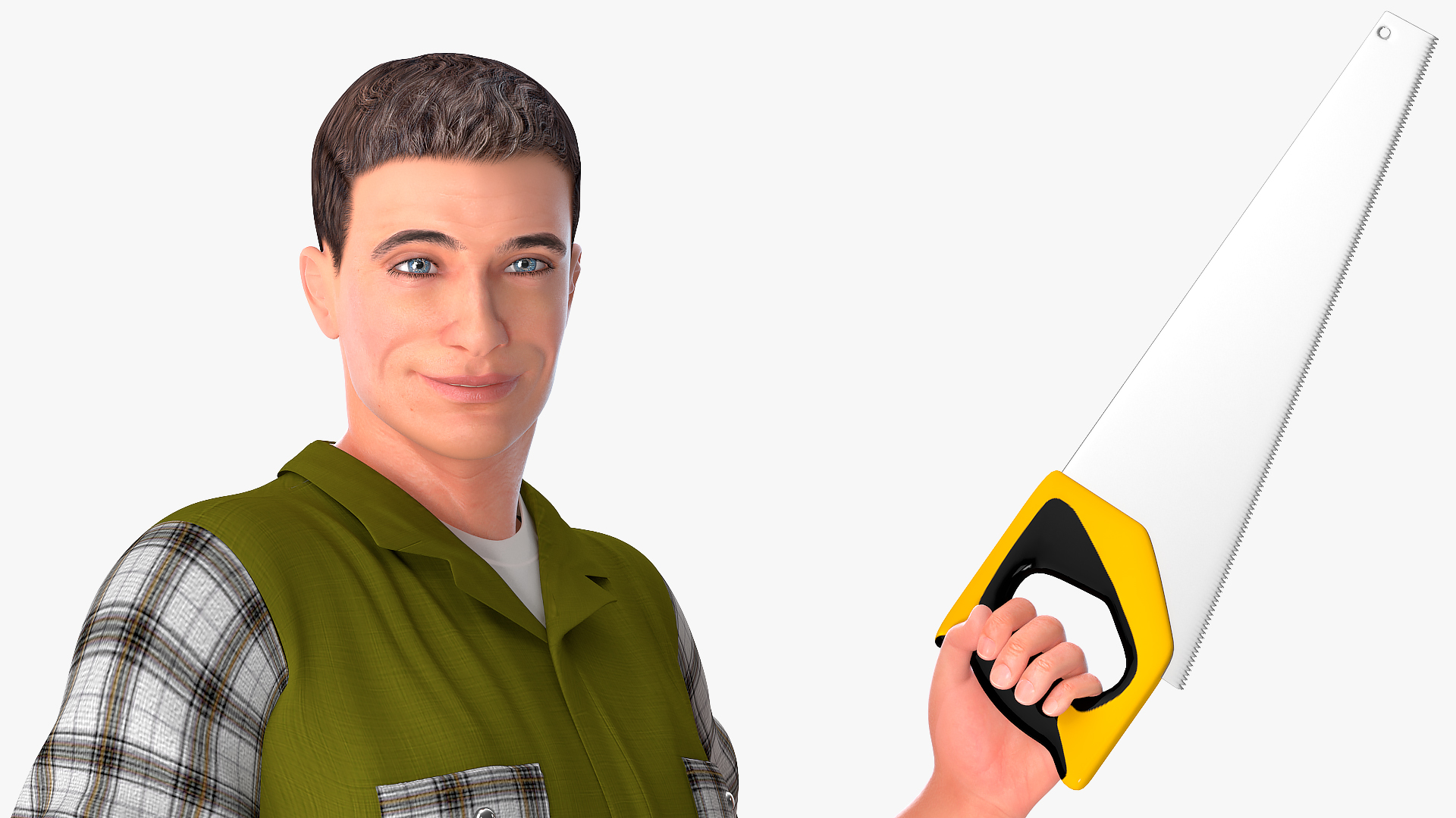 3D Carpenter Standing Pose model