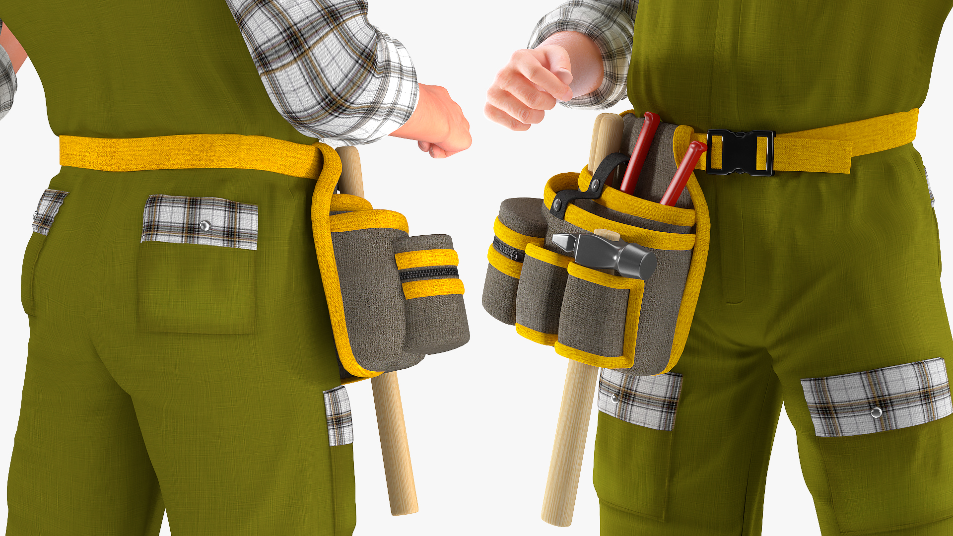 3D Carpenter Standing Pose model