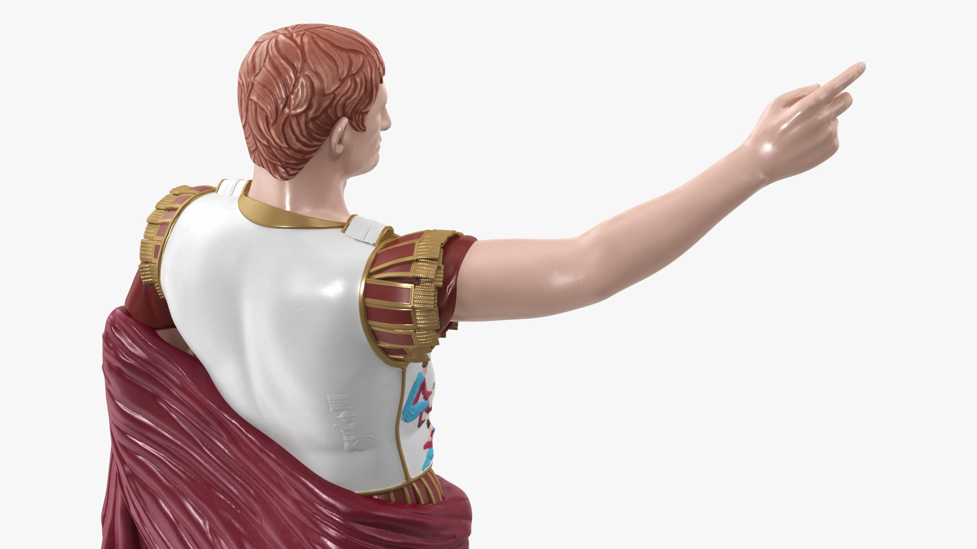 3D Roman Leader Statue of Prima Porta Stylized Replica