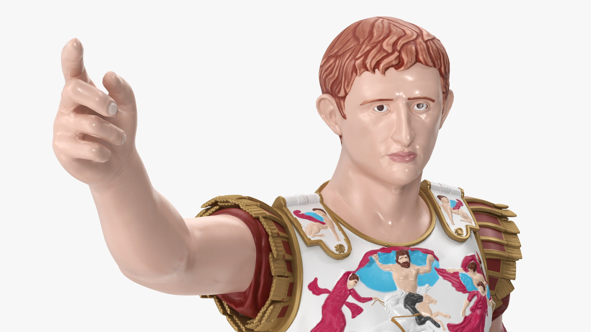 3D Roman Leader Statue of Prima Porta Stylized Replica