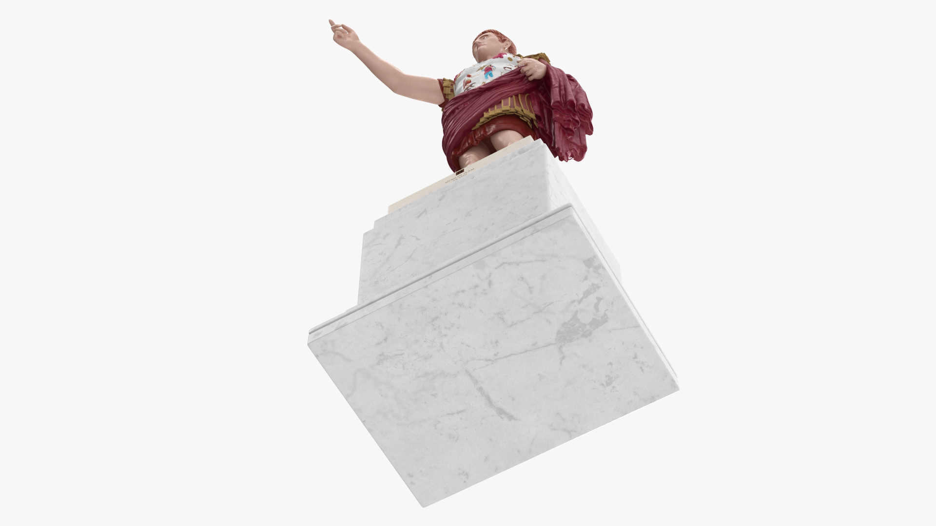 3D Roman Leader Statue of Prima Porta Stylized Replica