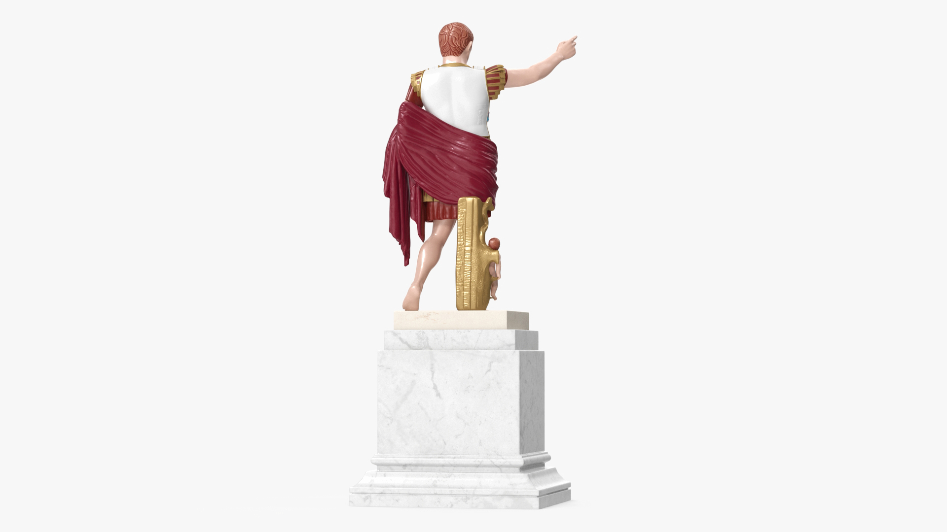 3D Roman Leader Statue of Prima Porta Stylized Replica