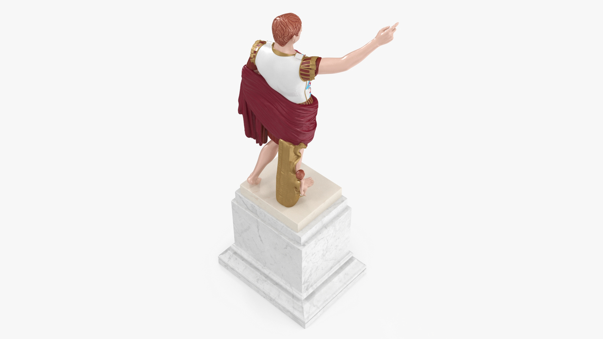 3D Roman Leader Statue of Prima Porta Stylized Replica