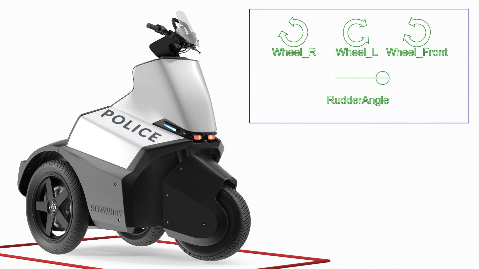 Segway SE 3 Patroller Light Rigged 3D model