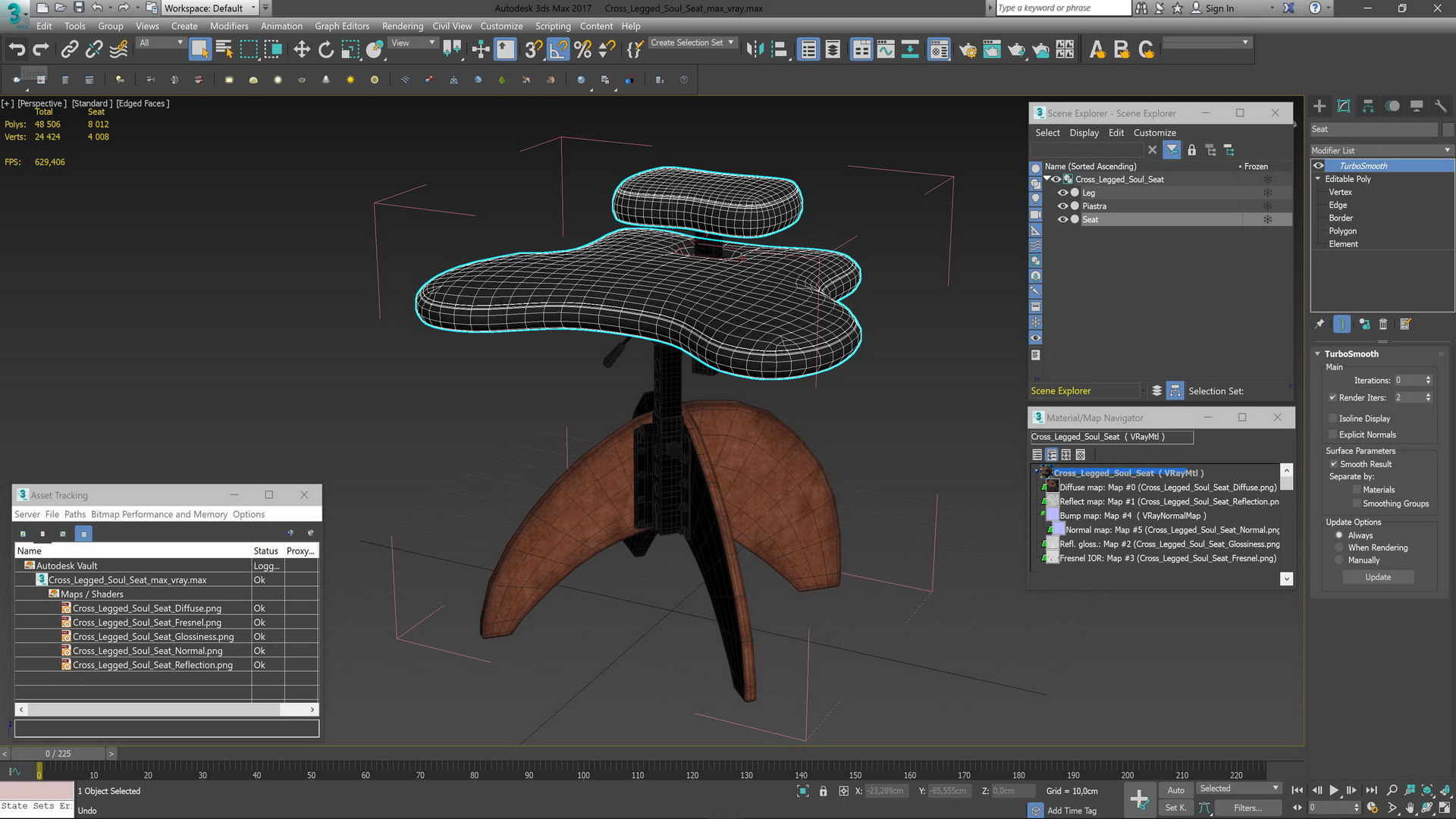 Cross Legged Soul Seat 3D