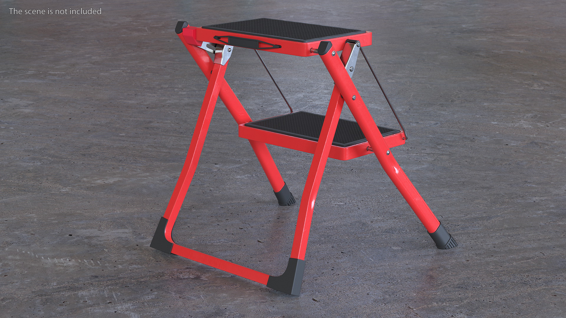 Step Stool Red 3D model
