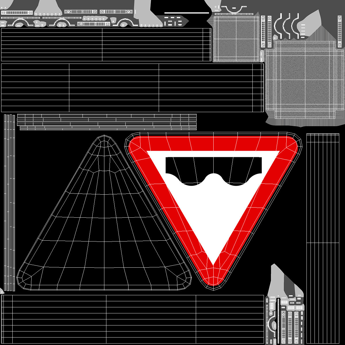 3D Road Sign Uneven Road