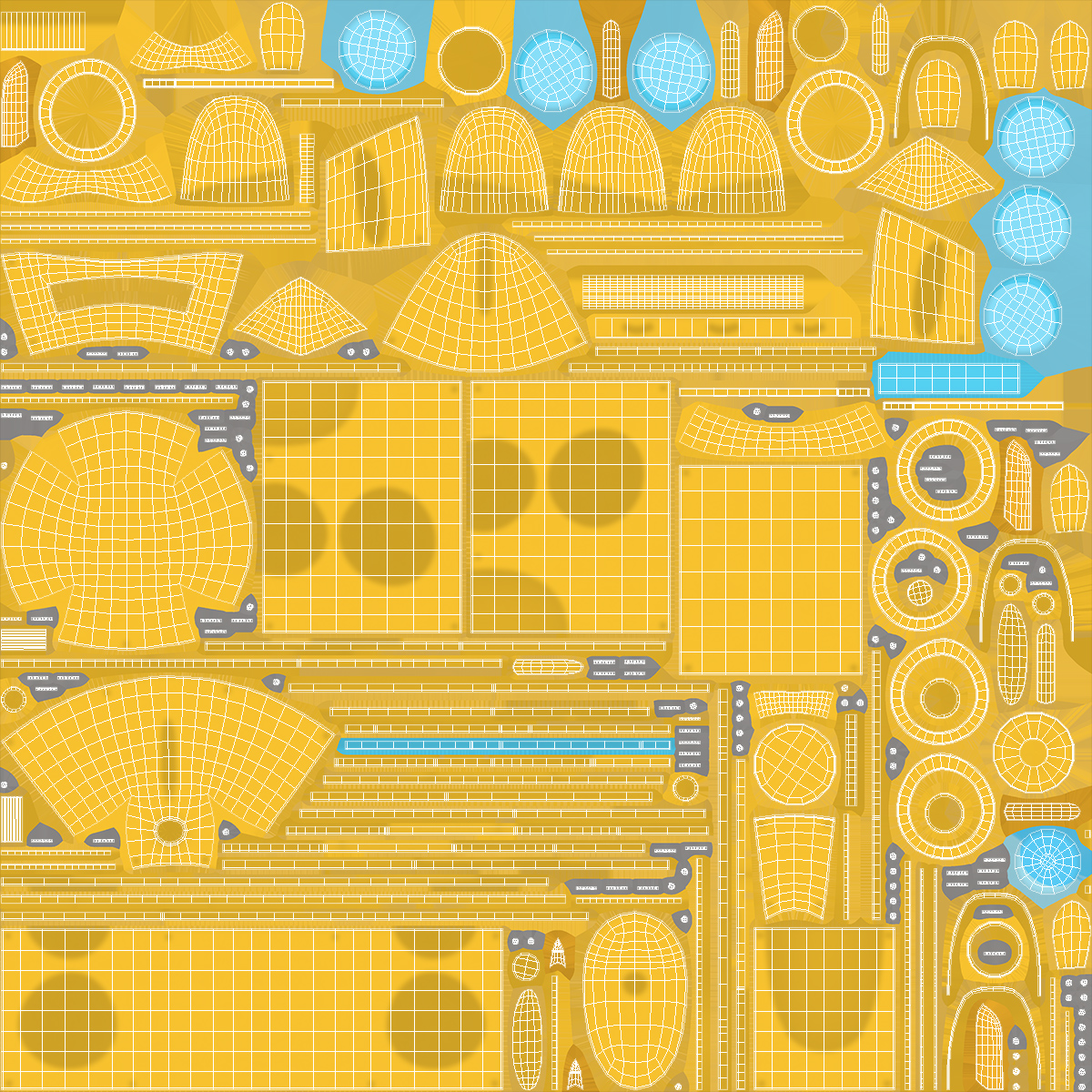 3D Cartoon Submarine Yellow Rigged