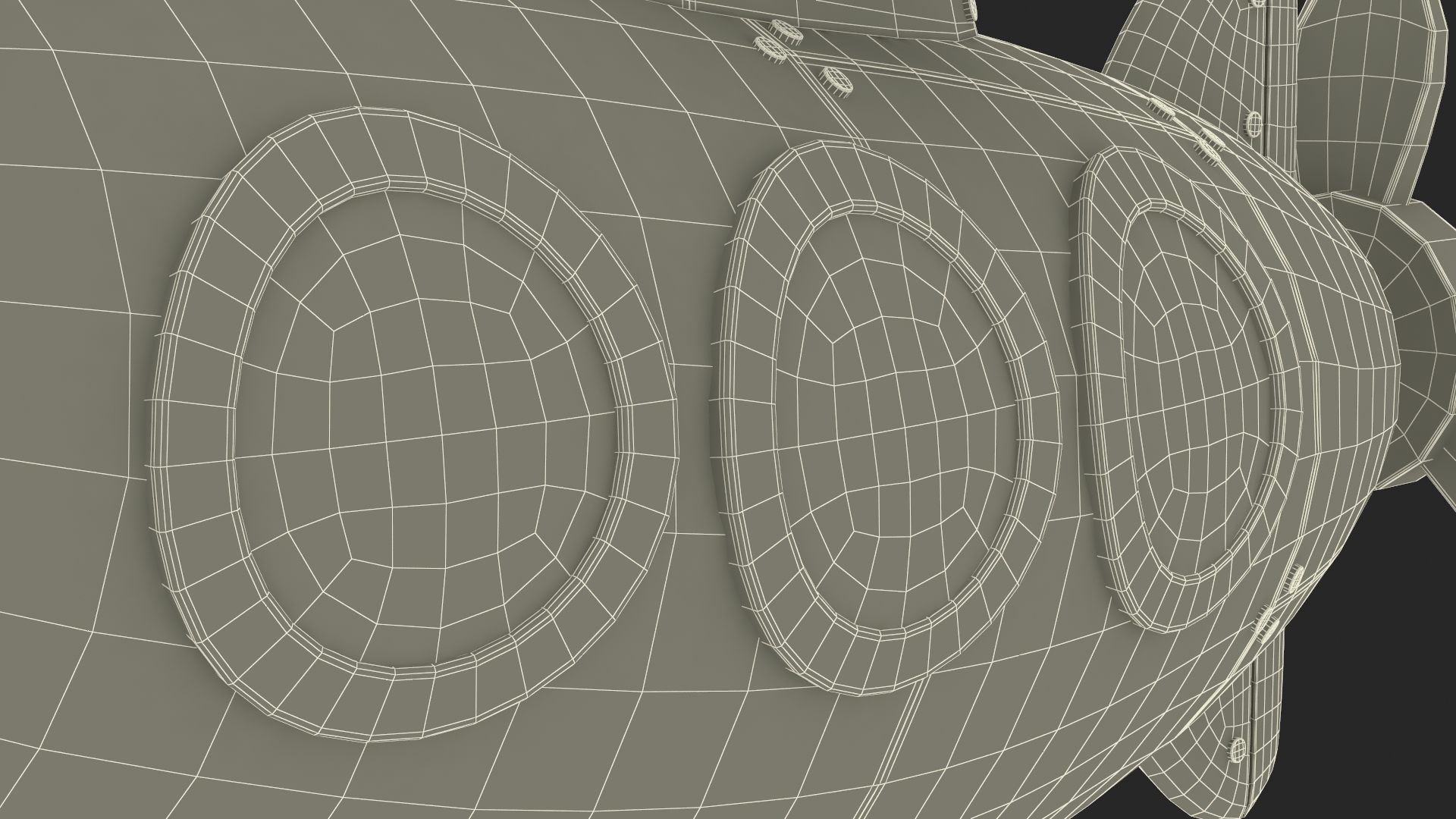3D Cartoon Submarine Yellow Rigged