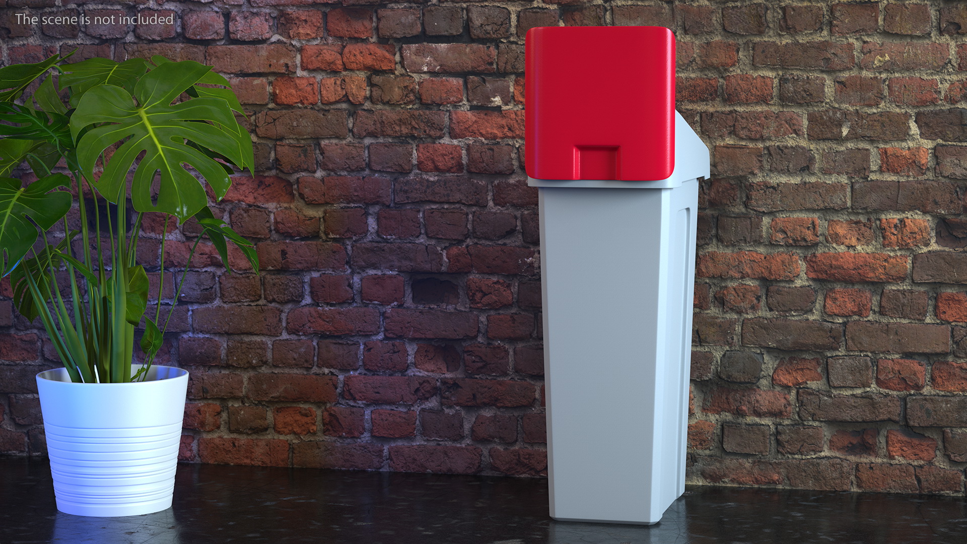 3D Plastic Waste Recycling Container model
