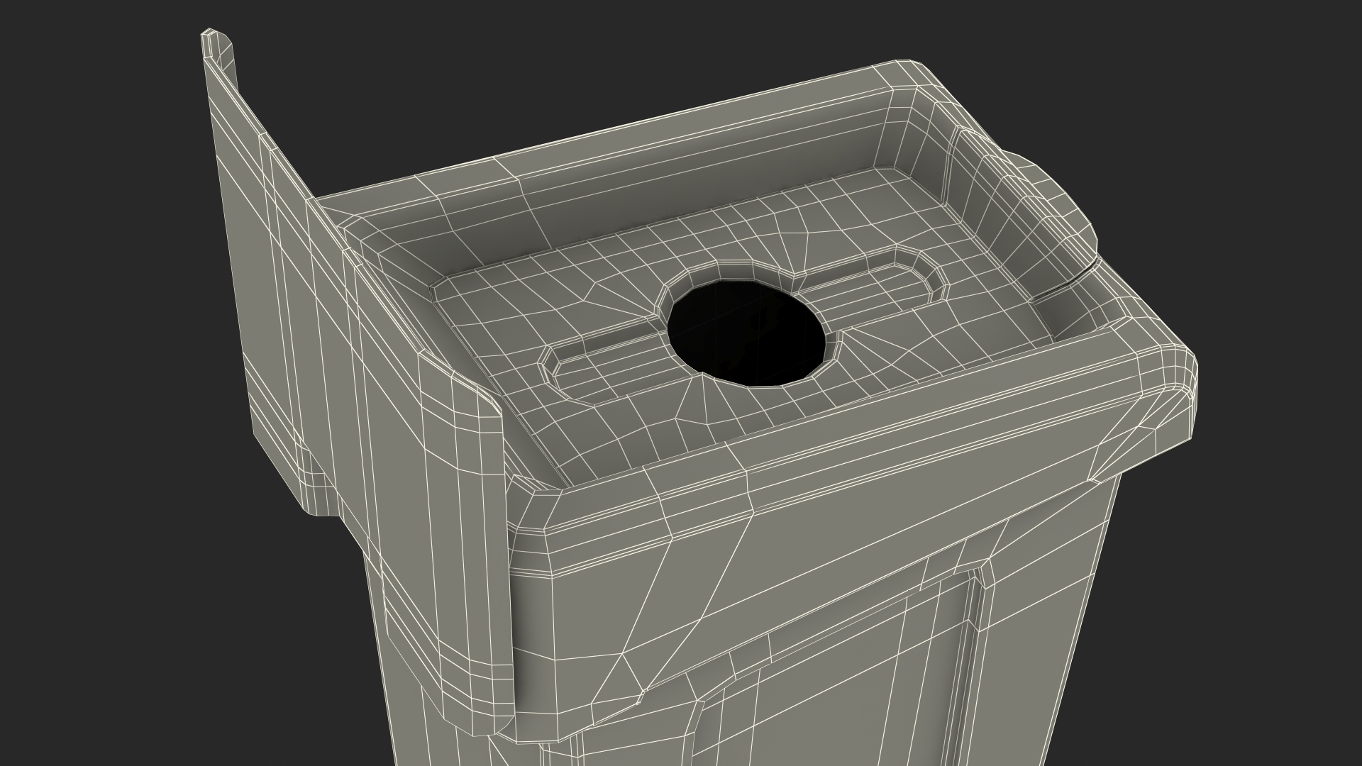 3D Plastic Waste Recycling Container model