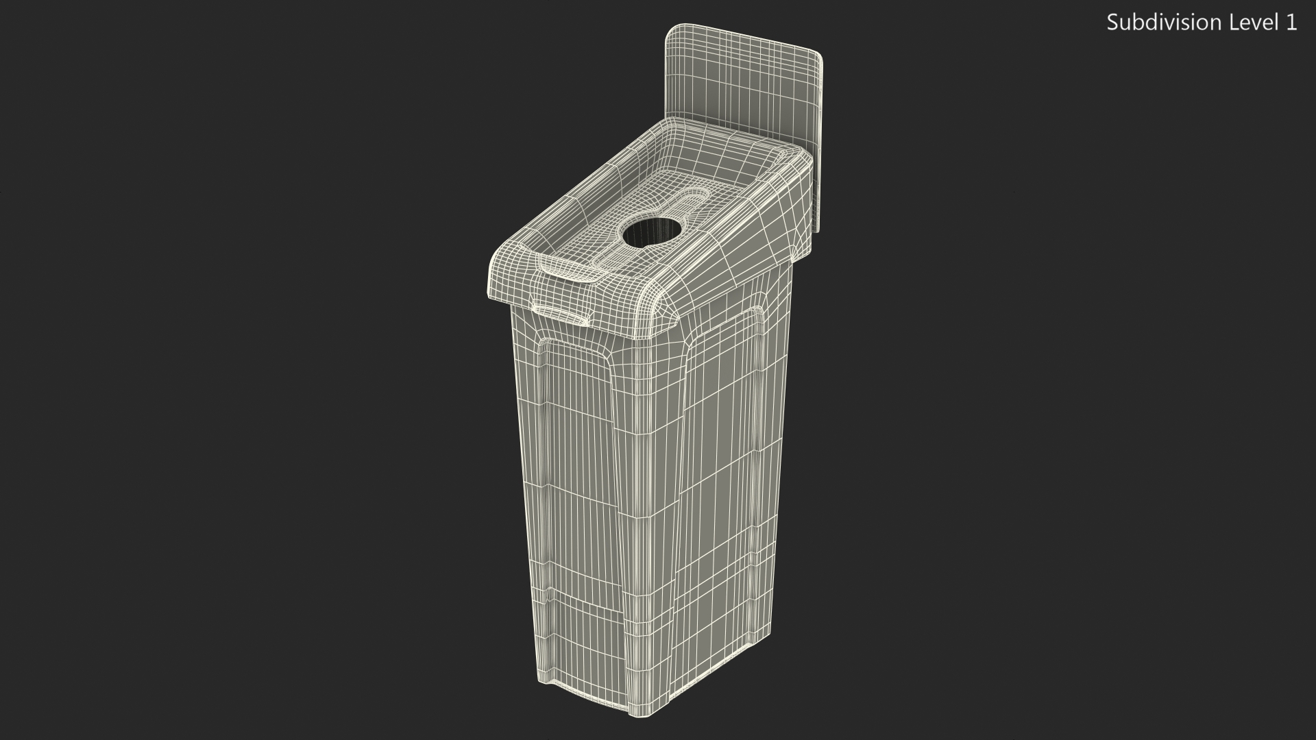 3D Plastic Waste Recycling Container model