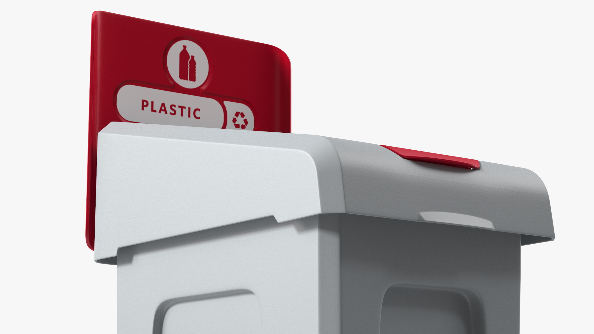 3D Plastic Waste Recycling Container model