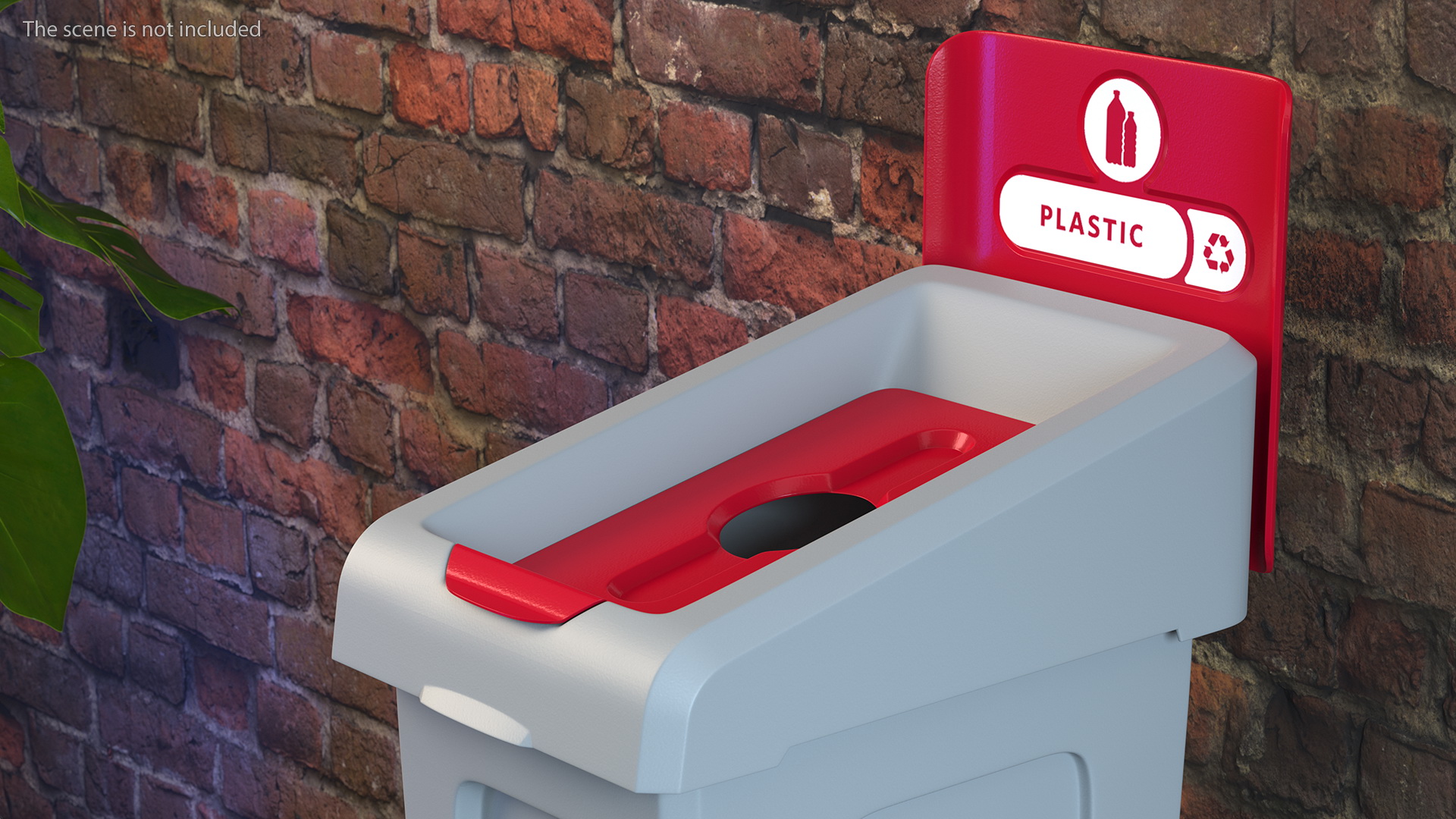 3D Plastic Waste Recycling Container model