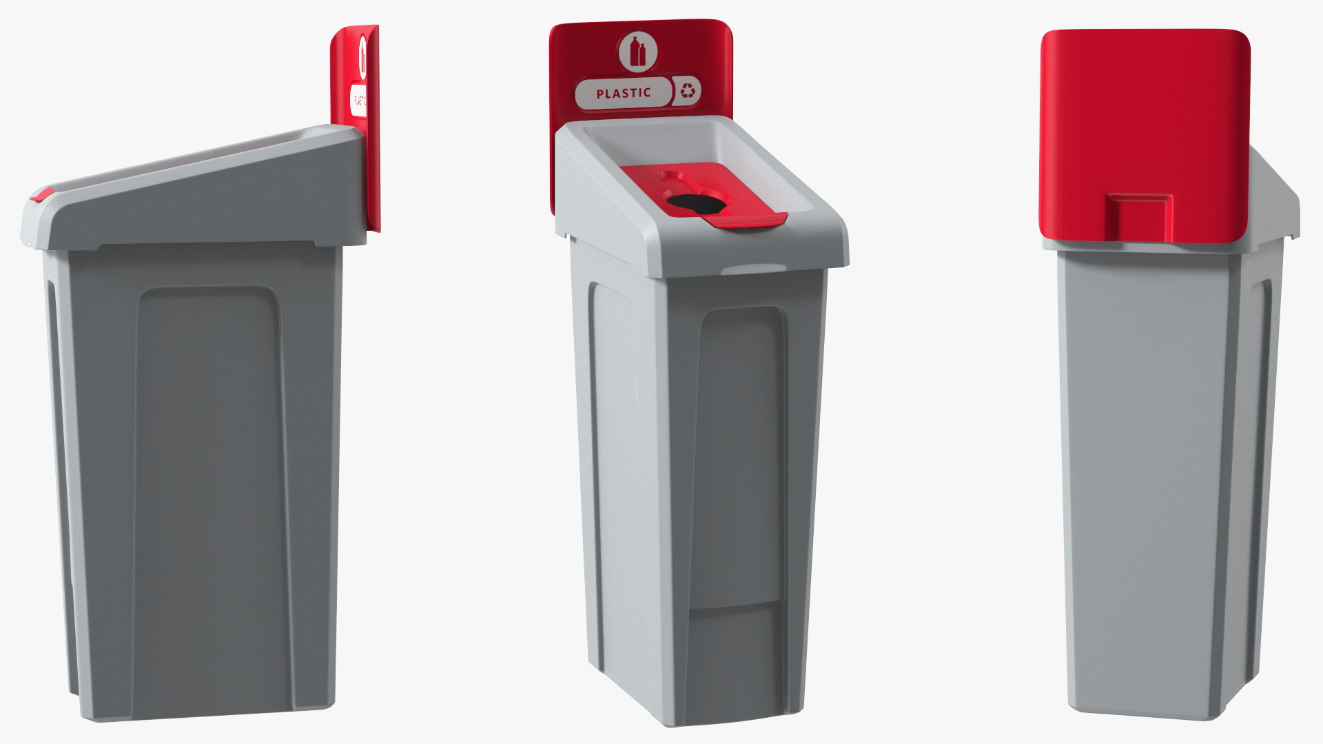 3D Plastic Waste Recycling Container model