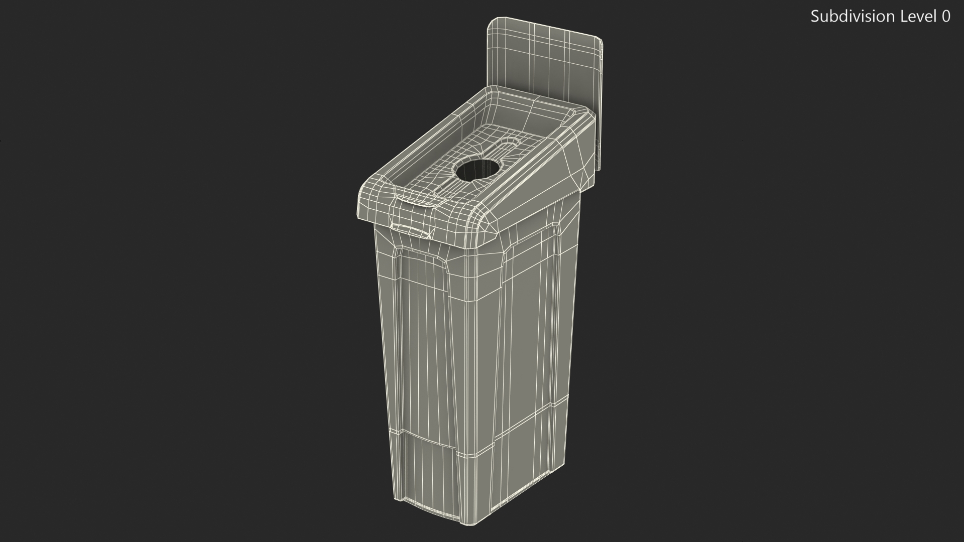 3D Plastic Waste Recycling Container model