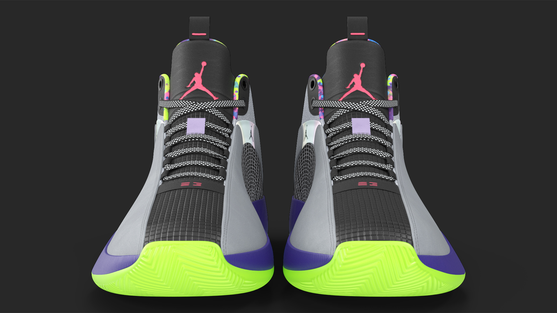 3D Air Jordan 35 Bel-Air Basketball Shoes model